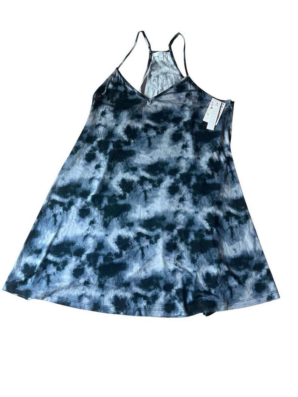 Abound Tie Dye Sleeveless Cami Slip Dress Size L Black Gray (beautiful color) - Picture 1 of 4